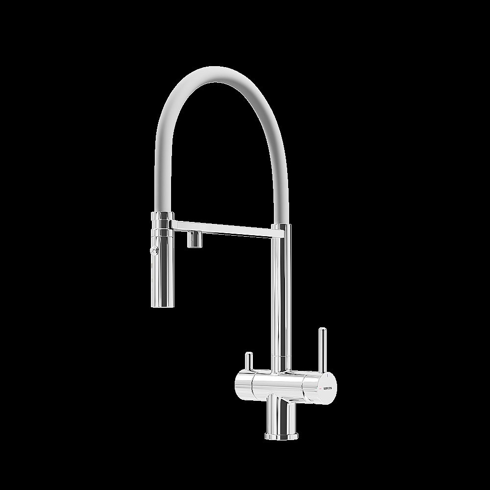 Смеситель для кухни Sancos Imola SC4010CHwh хром купить в интернет-магазине сантехники Sanbest