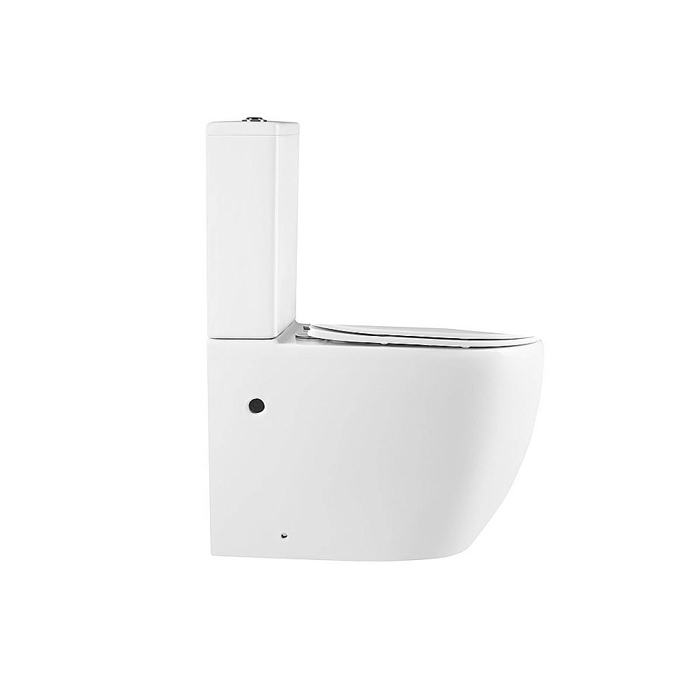 Унитаз напольный Vincea EVO VT2-34  безободковый, с бачком, с крышкой микролифт,белый купить в интернет-магазине Sanbest