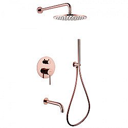 Душевая система Abber WASSER KREIS AF8117RG розовое золото купить в интернет-магазине сантехники Sanbest