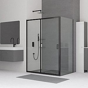 Душевой уголок RGW Classic CL-48B 32094885-014 150x80 стекло прозрачное/профиль черный купить в интернет-магазине Sanbest