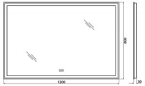Зеркало BelBagno SPC-GRT-1200-800 в ванную от интернет-магазине сантехники Sanbest
