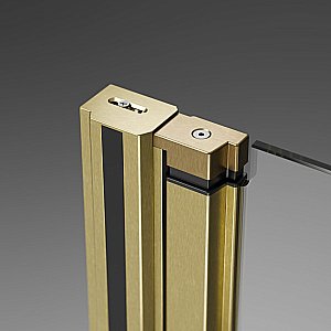 Шторка для ванны Radaway Nes Brushed Gold PND II 140 стекло прозрачное/профиль брашированное золото купить в интернет-магазине Sanbest