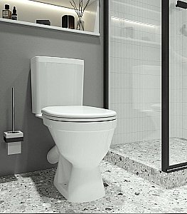 Унитаз-компакт Santek Уно 1WH501613 с бачком, с крышкой микролифт купить в интернет-магазине Sanbest