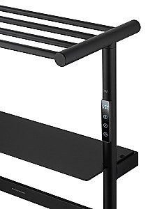 Полотенцесушитель электрический WONZON & WOGHAND DÜSSELDORF, Черный матовый (WW-A208-MB) купить в интернет-магазине сантехники Sanbest