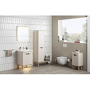 Тумба с раковиной Vitra Sento 65 белый матовый для ванной в интернет-магазине Sanbest