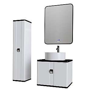 Пенал подвесной Grossman Норма 30 303012 белый глянцевый для ванной в интернет-магазине сантехники Sanbest