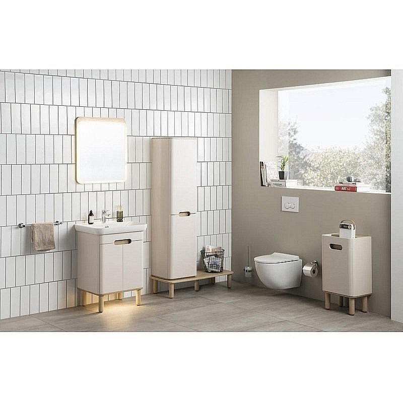 Тумба с раковиной Vitra Sento 65 белый матовый для ванной в интернет-магазине Sanbest