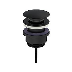 Донный клапан для раковины Oliveeka OL-SS07-MB черный матовый купить в интернет-магазине сантехники Sanbest