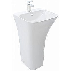 Раковина напольная WeltWasser WW LEERBACH 4543 GL-WT 45 белая купить в интернет-магазине Sanbest