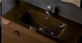 Раковина-моноблок Armadi Art 100 стекло шолокад купить в интернет-магазине сантехники Sanbest