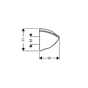 Держатель для ручного душа Hansgrohe 27521000 купить в интернет-магазине сантехники Sanbest
