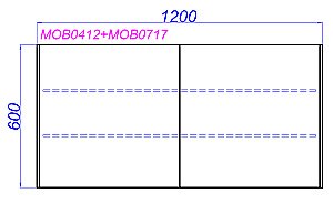 Зеркальный шкаф Aqwella Mobi 120 белый купить в интернет-магазине сантехники Sanbest