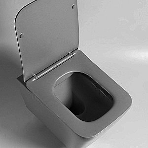 Унитаз Vincea Q-Line VT1-12MA безободковый, с крышкой микролифт, антрацит матовый купить в интернет-магазине Sanbest