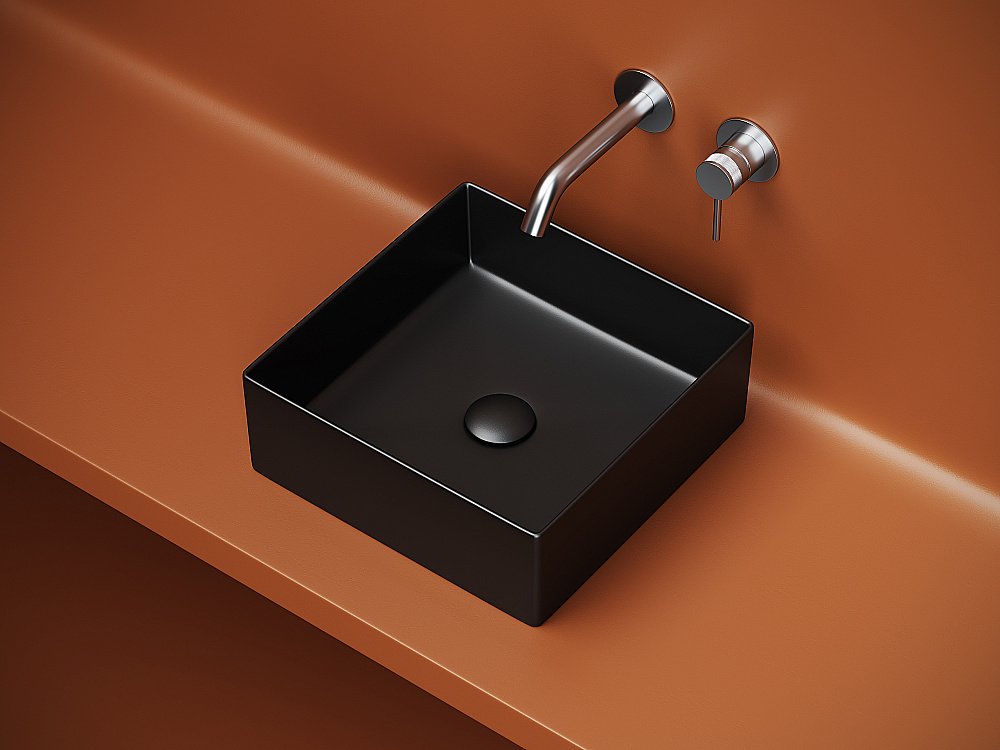 Раковина Ceramica Nova Element CN6068MB черная матовая купить в интернет-магазине Sanbest