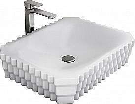 Раковина накладная Bien Shine 61 SHLG06101FD0W3000 белая купить в интернет-магазине Sanbest