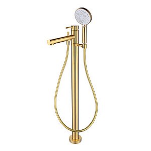 Смеситель для ванны и душа Caprigo Don 53-013-BRG золото матовое купить в интернет-магазине сантехники Sanbest