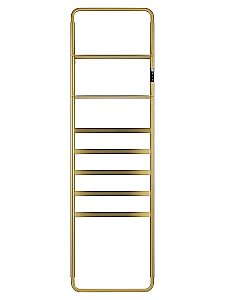 Полотенцесушитель электрический WONZON & WOGHAND DÜSSELDORF, Брашированное золото (WW-A205-BG) купить в интернет-магазине сантехники Sanbest