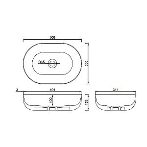 Раковина Boheme Monaco 50 879-50 белая купить в интернет-магазине Sanbest