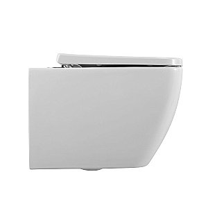 Унитаз Art&Max MAXIMA AM010CHR/AM2032SC белый, с крышкой микролифт, безободковый купить в интернет-магазине Sanbest