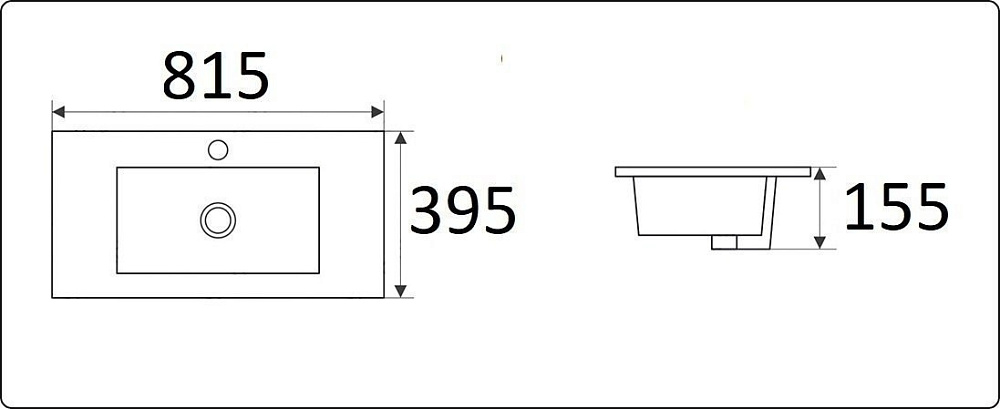 Раковина CeramaLux N 9393-80 купить в интернет-магазине Sanbest