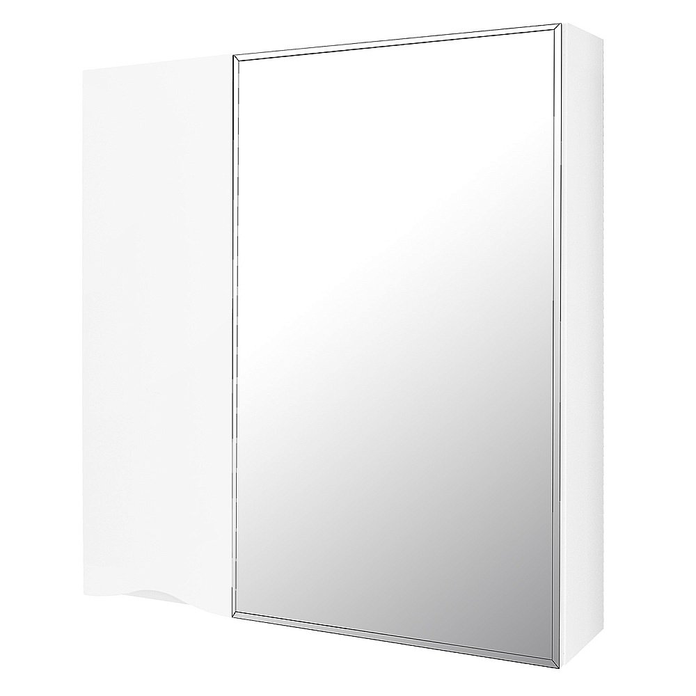 Зеркало со шкафом Loranto Santorini 60 белый купить в интернет-магазине сантехники Sanbest