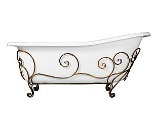 Ванна Эстет Царская silk 150x73 белая матовая купить в интернет-магазине Sanbest