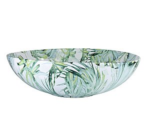 Раковина накладная Bronze de Luxe Flora 40,5 3008 с декором купить в интернет-магазине Sanbest