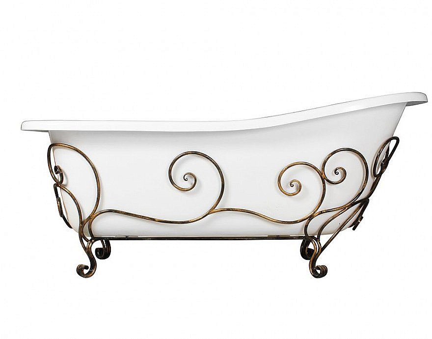 Ванна Эстет Царская silk 150x73 белая матовая купить в интернет-магазине Sanbest