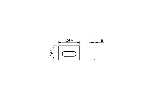 Инсталляция для унитаза Vitra V-Fix Core 800-1874 с черной матовой кнопкой купить в интернет-магазине сантехники Sanbest