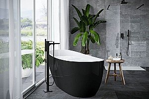 Напольный смеситель для ванны Excellent Keria 2055 BL купить в интернет-магазине сантехники Sanbest