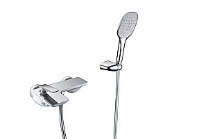 Смеситель для ванны Timo Helmi 4014/00-16Y хром,белый купить в интернет-магазине сантехники Sanbest