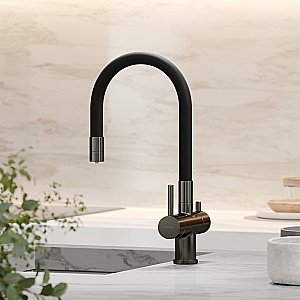 Смеситель для кухни Sancos Lucia SC4004GG вороненая сталь купить в интернет-магазине сантехники Sanbest