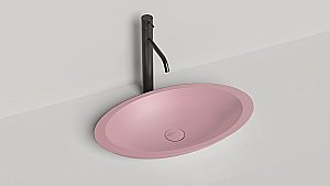 Раковина накладная Salini CALLISTA 02 1101102GF 57,5 из искусственного камня S-Sense, глянцевая, цвет по RAL полностью купить в интернет-магазине Sanbest