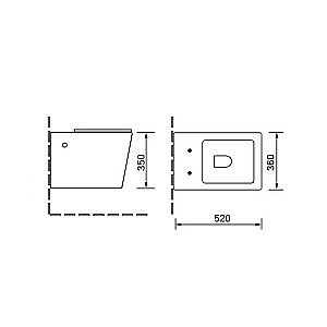 Унитаз подвесной Vincea Q-LINE VT1-12G1B безободковый, с крышкой микролифт, золото/черный купить в интернет-магазине Sanbest