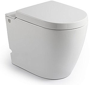 Унитаз приставной CeruttiSpa BARBARIA Pulse B-376B безободковый, с крышкой микролифт купить в интернет-магазине Sanbest