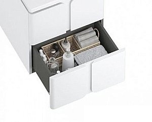 Тумба с раковиной и столешницей Ravak Balance 80 белая для ванной в интернет-магазине Sanbest