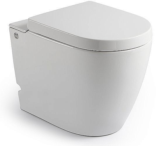 Унитаз приставной CeruttiSpa BARBARIA Pulse B-376B безободковый, с крышкой микролифт купить в интернет-магазине Sanbest