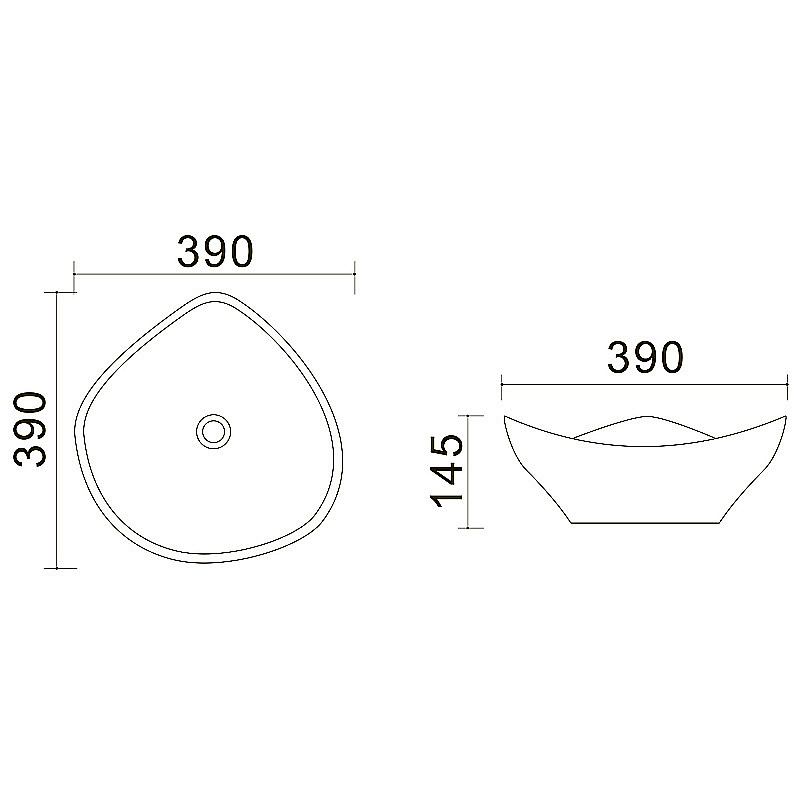 Раковина Azario 39 AZ- 4031-B18-S12 черная купить в интернет-магазине Sanbest