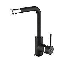 Смеситель для кухни Paulmark Honner Ho212018-BLM Черный купить в интернет-магазине сантехники Sanbest