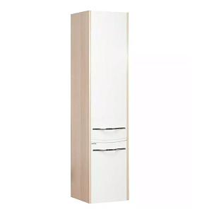 Шкаф-колонна Акватон Инфинити 35 ясень коимбра/белый глянцевый для ванной в интернет-магазине сантехники Sanbest
