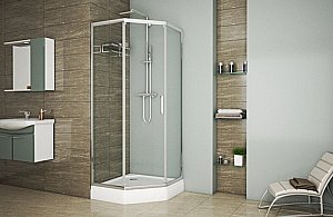 Душевой уголок Bravat LINE BS090.6115A 90х90 стекло прозрачное/профиль хром купить в интернет-магазине Sanbest