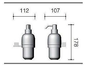 Диспенсер керамика к стене Schein REMBRANDT (062D) купить в интернет-магазине сантехники Sanbest
