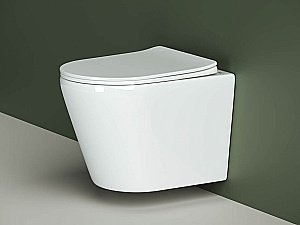 Унитаз подвесной Ceramica Nova Highlight Rimless CN1804 безободковый, с крышкой микролифт купить в интернет-магазине Sanbest