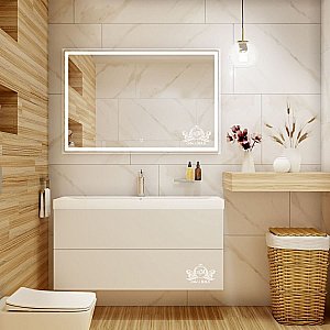 Зеркало с подсветкой ART&MAX MONZA 120x80 в ванную от интернет-магазине сантехники Sanbest