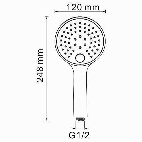 Душевая лейка WasserKRAFT A207 купить в интернет-магазине сантехники Sanbest