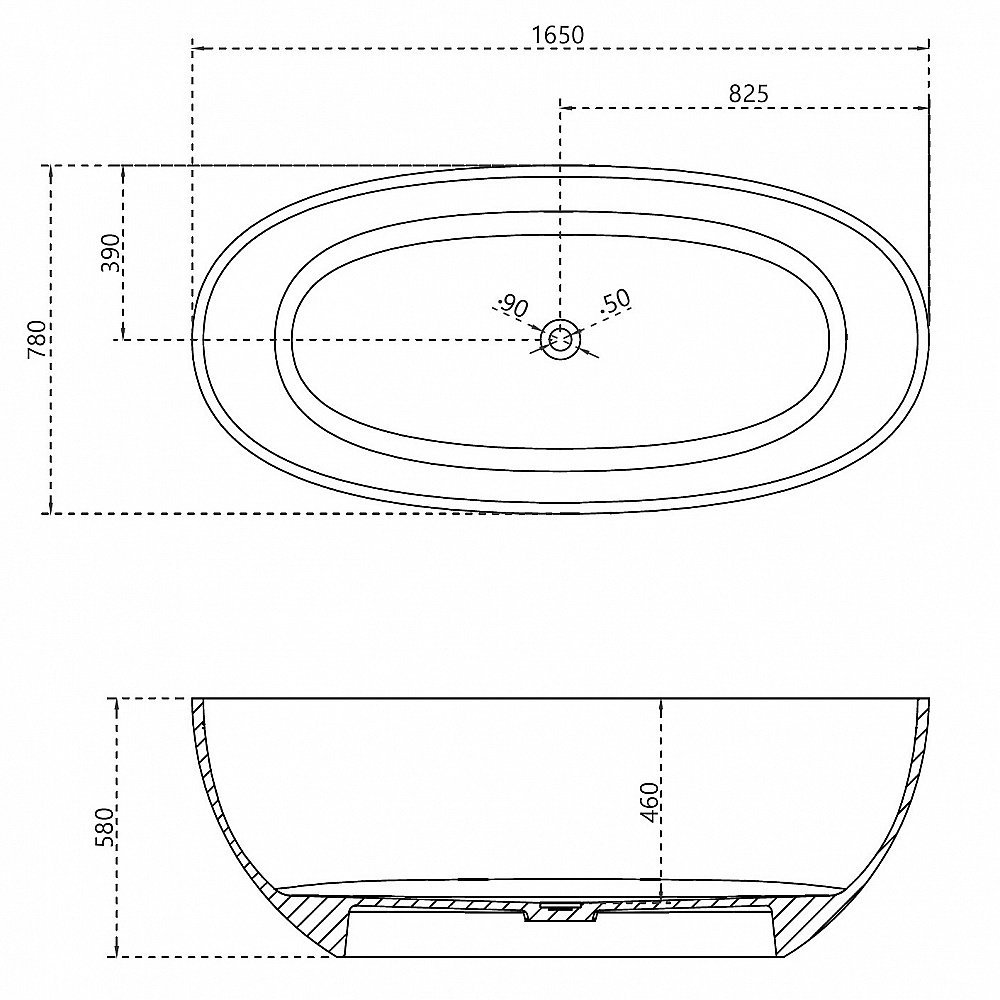 Ванна прозрачная ABBER Kristall AT9701Saphir синяя купить в интернет-магазине Sanbest