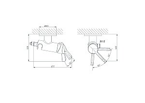 Гигиенический душ D&K Rhein.Schiller DA1464501 купить в интернет-магазине сантехники Sanbest