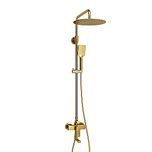 Душевая система WasserKraft Aisch 5500 SET2669 золото матовое купить в интернет-магазине сантехники Sanbest
