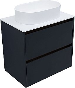 Тумба с раковиной Allen Brau Activity 70 1.34011.AM антрацит матовый/олива брашированная для ванной в интернет-магазине Sanbest