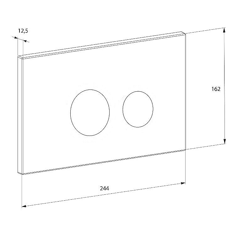 Кнопка для инсталляции D&K Bayern DB1529016 белая купить в интернет-магазине сантехники Sanbest